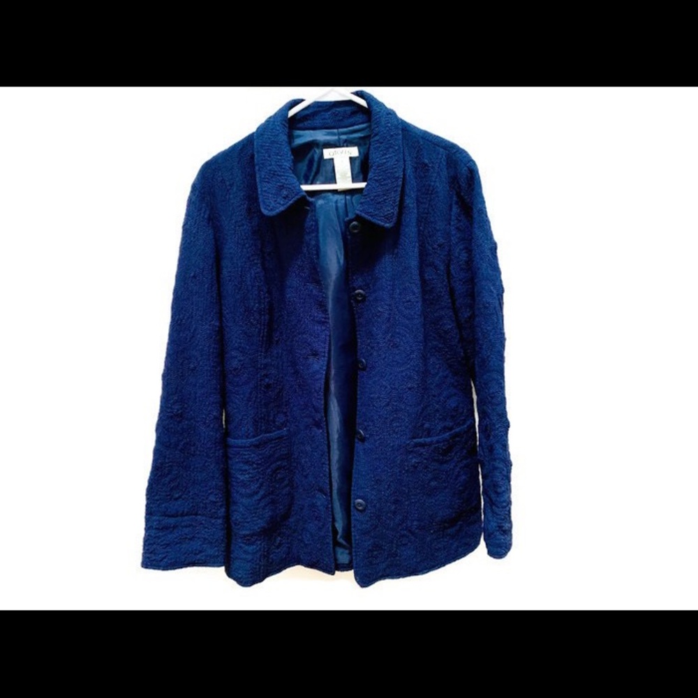 Orvis Women's Blazer Jacket, Blue Medium NWOT